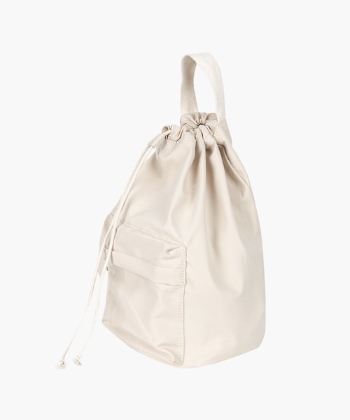 FOLLOWIN（フォロウィン）の「ポイントポケット巾着クロスバッグ（ショルダーバッグ・レディース・ブラック/ベージュ/グリーン・ONE SIZE）」の8枚目の写真