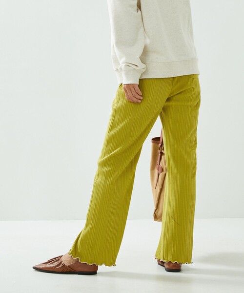 FREAK'S STORE（フリークスストア）の「メローリブカットパンツ（その他パンツ・レディース・ピンク/グレー/グリーン/ブラック/ライトグリーン・ﾌﾘ-）」の10枚目の写真