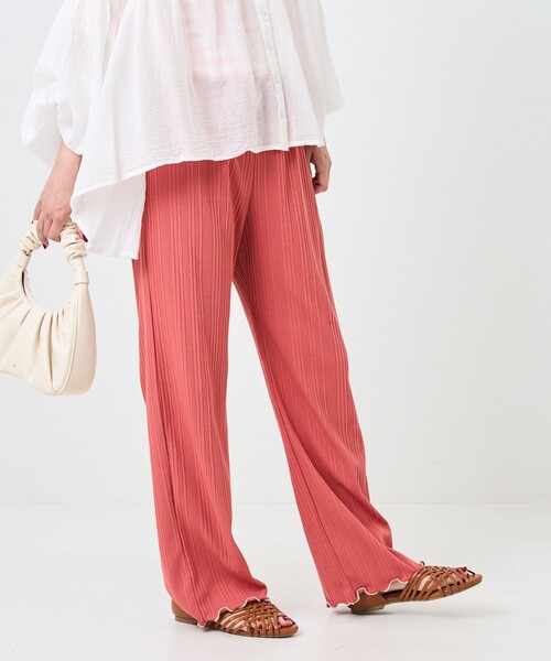 FREAK'S STORE（フリークスストア）の「メローリブカットパンツ（その他パンツ・レディース・ピンク/グレー/グリーン/ブラック/ライトグリーン・ﾌﾘ-）」の14枚目の写真