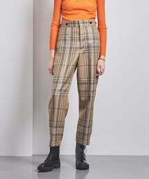 UNITED ARROWS | W チェック バックベルト パンツ(その他パンツ)