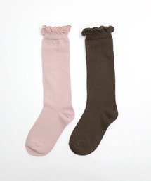 フリルハイソックス　【2足組】