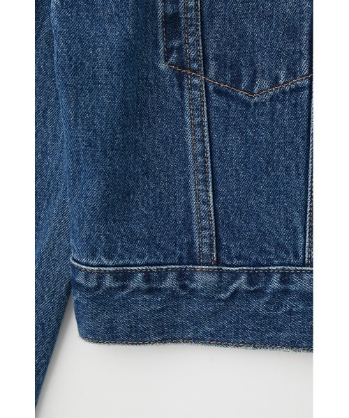 MOUSSY（マウジー）の「CROPPED DENIM ジャケット（デニムジャケット・レディース・ワンウォッシュ/ブルー・2/1）」の13枚目の写真