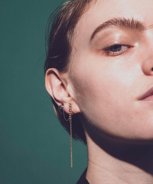 and cloud(アンドクラウド)の「Gradation Skinny Long Earring / Single(イヤリング・レディース・シルバー/シルバー系その他/イエローゴールド/ゴールド系その他・FREE)」の10枚目の写真