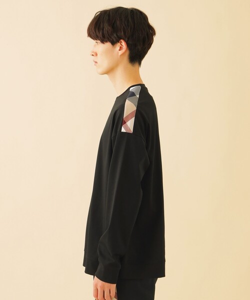 CB CRESTBRIDGE（シービークレストブリッジ）の「ラインチェックロンT（Tシャツ/カットソー・メンズ・ブラック/オフホワイト・M）」の8枚目の写真