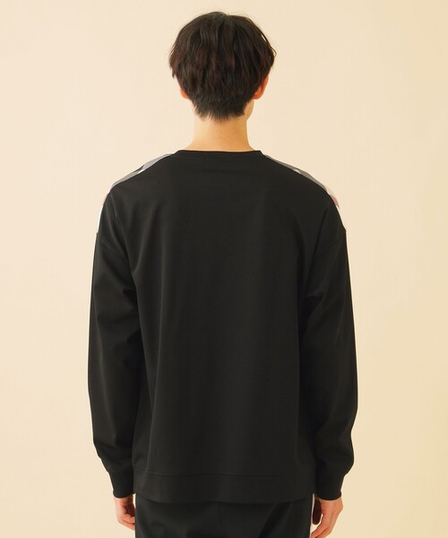 CB CRESTBRIDGE（シービークレストブリッジ）の「ラインチェックロンT（Tシャツ/カットソー・メンズ・ブラック/オフホワイト・M）」の9枚目の写真