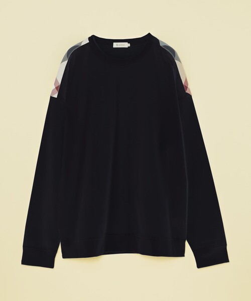CB CRESTBRIDGE（シービークレストブリッジ）の「ラインチェックロンT（Tシャツ/カットソー・メンズ・ブラック/オフホワイト・M）」の10枚目の写真