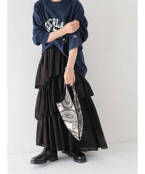 The Bagmati（ザバグマティ）の「【BAGMATI/バグマティ】  BATIK TOTE：トートバッグ（トートバッグ・レディース・アイボリー/イエロー/ブラック・FREE）」の6枚目の写真