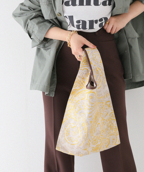 The Bagmati（ザバグマティ）の「【BAGMATI/バグマティ】  BATIK TOTE：トートバッグ（トートバッグ・レディース・アイボリー/イエロー/ブラック・FREE）」の7枚目の写真