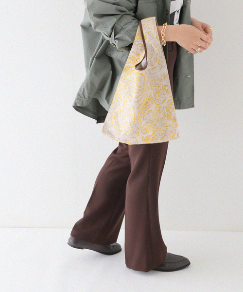 The Bagmati（ザバグマティ）の「【BAGMATI/バグマティ】  BATIK TOTE：トートバッグ（トートバッグ・レディース・アイボリー/イエロー/ブラック・FREE）」の8枚目の写真