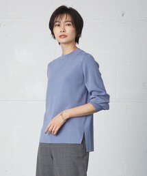 【洗える】SECOND PRINCE モックネック ニット