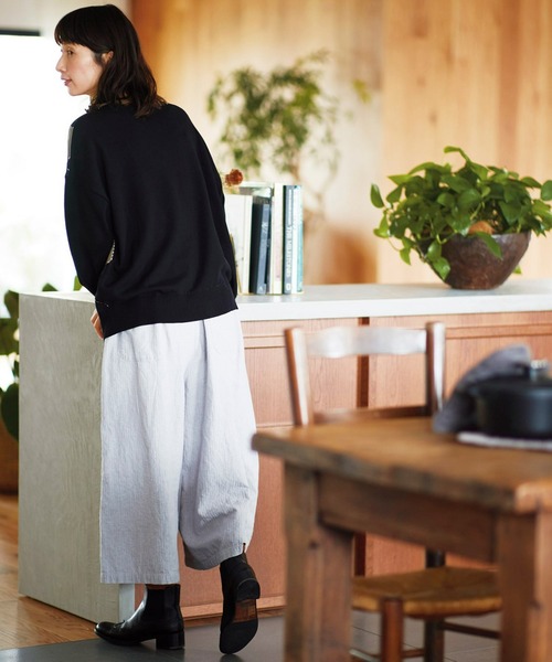 Sunny clouds（サニークラウズ）の「サニークラウズ　アーガイル柄のセーター〈レディース〉（ニット/セーター・レディース・ブラック系その他・MEDIUM/LARGE/X-LARGE）」の2枚目の写真