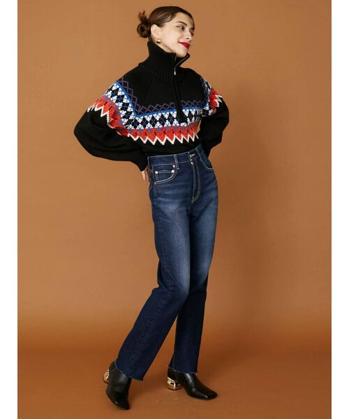 EVRIS（エヴリス）の「シンプルストレートデニムパンツ（デニムパンツ・レディース・ライトブルー/インディゴブルー・SMALL/MEDIUM）」の13枚目の写真