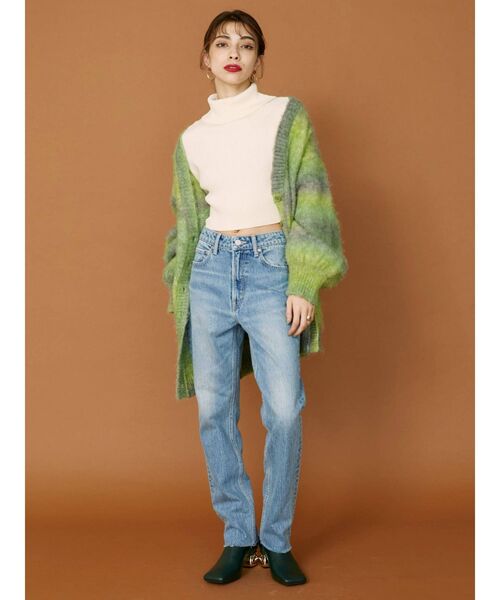 EVRIS（エヴリス）の「シンプルストレートデニムパンツ（デニムパンツ・レディース・ライトブルー/インディゴブルー・SMALL/MEDIUM）」の15枚目の写真