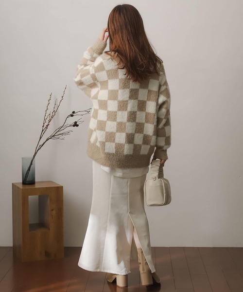 SENSE OF PLACE by URBAN RESEARCH（センスオブプレイスバイアーバンリサーチ）の「コーデュロイマーメイドスカート（スカート・レディース・モカ/カーキ/オレンジ/アイボリー・MEDIUM/SMALL）」の8枚目の写真