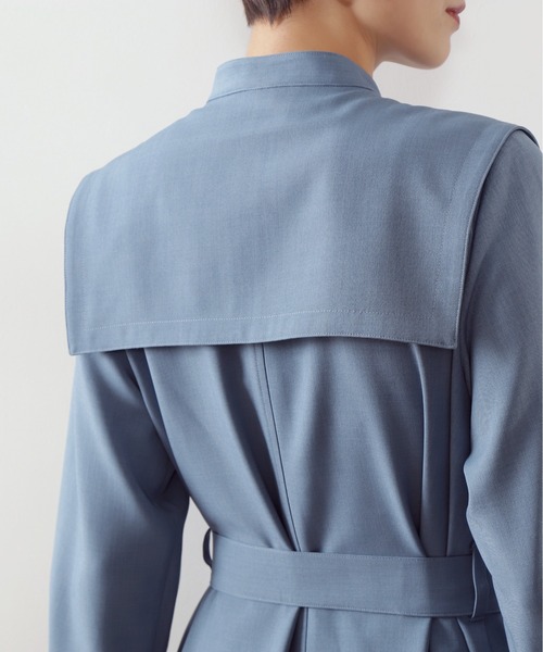 N.(N. Natural Beauty Basic)(エヌエヌナチュラルビューティーベーシック)の「◆スクエアケープ長袖ワンピース(ワンピース・レディース・モカ/オレンジ/ブルー・MEDIUM)」の20枚目の写真