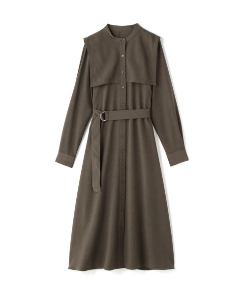 N.(N. Natural Beauty Basic)(エヌエヌナチュラルビューティーベーシック)の「◆スクエアケープ長袖ワンピース(ワンピース・レディース・モカ/オレンジ/ブルー・MEDIUM)」の21枚目の写真