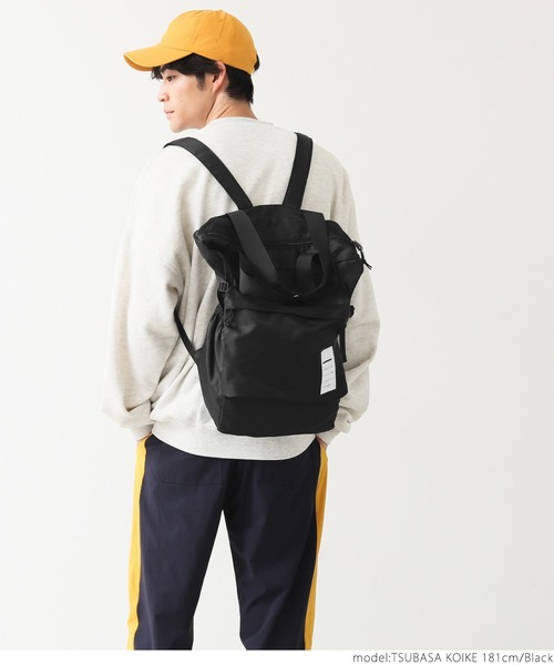 coca（coca）（コカ）の「メンズ3wayポケッタブルバッグパック（バックパック/リュック・メンズ・ブラック・ONE SIZE）」の5枚目の写真