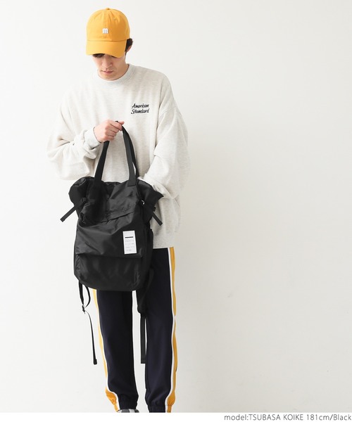 coca（coca）（コカ）の「メンズ3wayポケッタブルバッグパック（バックパック/リュック・メンズ・ブラック・ONE SIZE）」の7枚目の写真