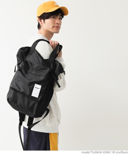 coca（coca）（コカ）の「メンズ3wayポケッタブルバッグパック（バックパック/リュック・メンズ・ブラック・ONE SIZE）」の8枚目の写真