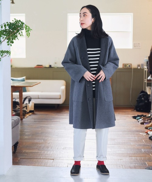 studio CLIP（スタディオクリップ）の「【お手入れらくらくニット】12ゲージソフィニータートルプルオーバー（ニット/セーター・レディース・ブラック/グレー/ライトグリーン/モカ/オレンジ/チャコール/ダークブラウン/ブルー・FREE）」の11枚目の写真