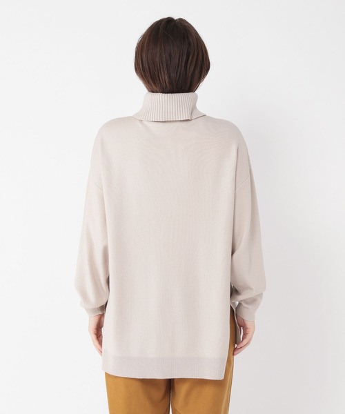 studio CLIP（スタディオクリップ）の「【お手入れらくらくニット】12ゲージソフィニータートルプルオーバー（ニット/セーター・レディース・ブラック/グレー/ライトグリーン/モカ/オレンジ/チャコール/ダークブラウン/ブルー・FREE）」の22枚目の写真