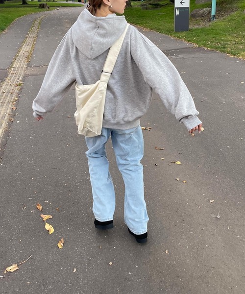 Chillfar（チルファー）の「1980ワッペンパーカー（パーカー・レディース・ブラック/ダークグリーン/オートミール/杢グレー/ブラウン/ネイビー・FREE）」の13枚目の写真