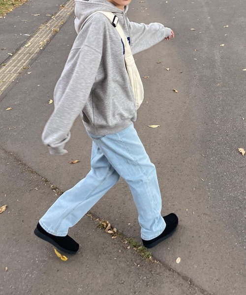 Chillfar（チルファー）の「1980ワッペンパーカー（パーカー・レディース・ブラック/ダークグリーン/オートミール/杢グレー/ブラウン/ネイビー・FREE）」の11枚目の写真