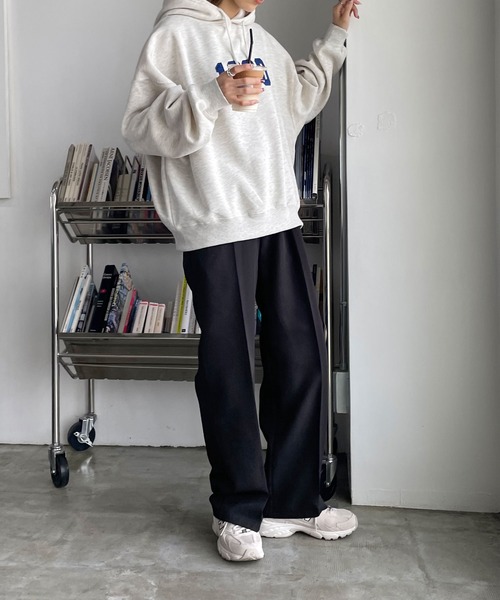 Chillfar（チルファー）の「1980ワッペンパーカー（パーカー・レディース・ブラック/ダークグリーン/オートミール/杢グレー/ブラウン/ネイビー・FREE）」の19枚目の写真