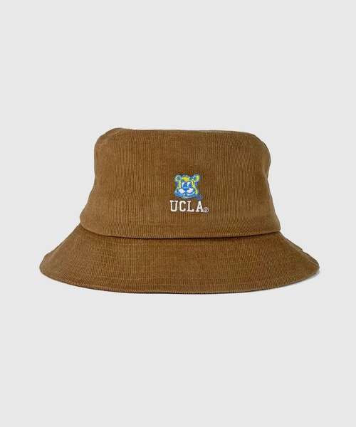 UCLA(ユーシーエルエー)の「UCLA カレッジ刺繍バケットハット(ハット・メンズ・ブラック/グリーン/ライトブラウン・FREE)」の1枚目の写真