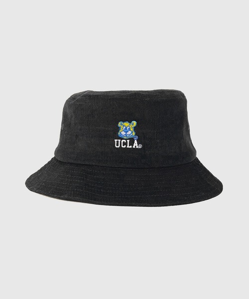 UCLA(ユーシーエルエー)の「UCLA カレッジ刺繍バケットハット(ハット・メンズ・ブラック/グリーン/ライトブラウン・FREE)」の2枚目の写真