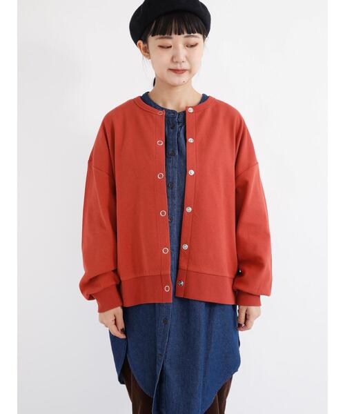 Samansa Mos2(サマンサ モスモス)の「コットンツイルリングドットボタンカーディガン(カーディガン/ボレロ・レディース・ブラック/レッド/キナリ・フリ-)」の20枚目の写真