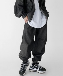 minsobi | デニムジョガーパンツ(デニムパンツ)