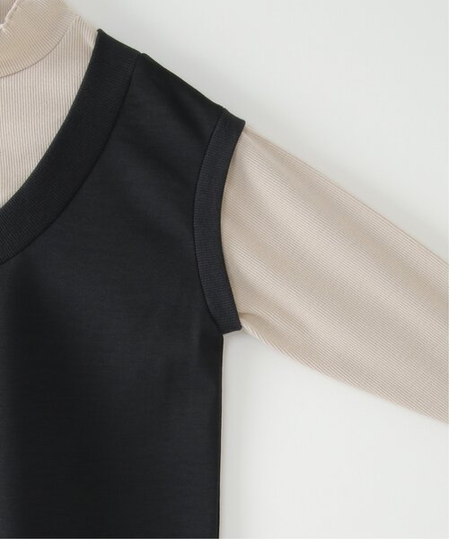 ikka（イッカ）の「Vネックジャンスカドッキングワンピース（120~160cm）（ワンピース・キッズ・キャメル/ブラック・120/140/150/130/160）」の12枚目の写真