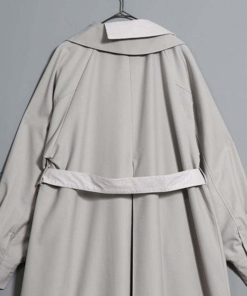 &g'aime（アンジェム）の「【&g’aime】レザーレイヤードトレンチコート（トレンチコート・レディース・グレイッシュベージュ/ブラック/ブラウン・FREE）」の10枚目の写真