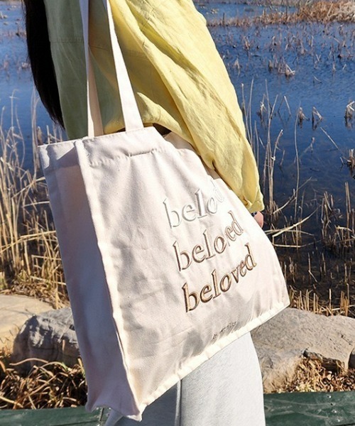 セール】【ぷっくり刺繍】beloved刺繍トートバッグ（トートバッグ