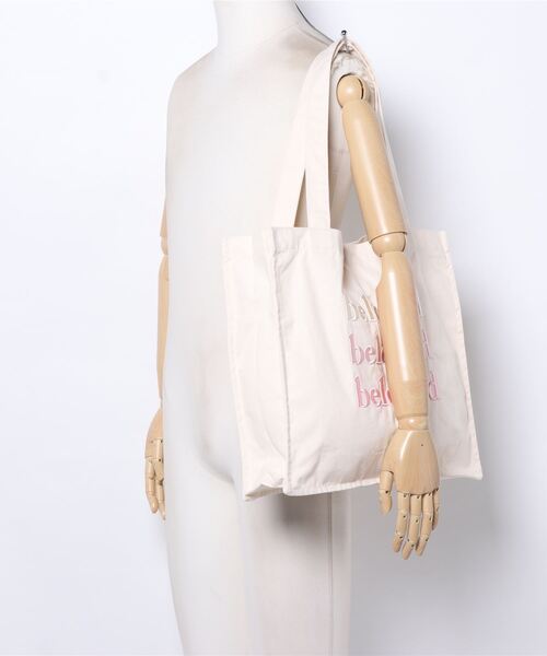 LAC-VERT(ラック・ヴェール)の「【ぷっくり刺繍】beloved刺繍トートバッグ(トートバッグ・レディース・グリーン/ピンク/ブラウン・FREE)」の20枚目の写真