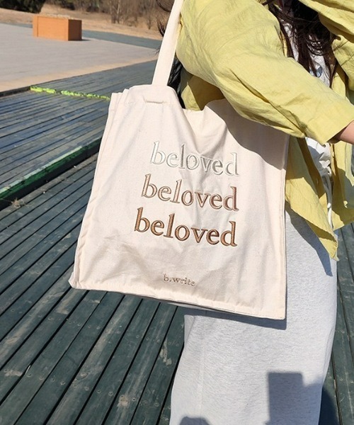LAC-VERT(ラック・ヴェール)の「【ぷっくり刺繍】beloved刺繍トートバッグ(トートバッグ・レディース・グリーン/ピンク/ブラウン・FREE)」の19枚目の写真