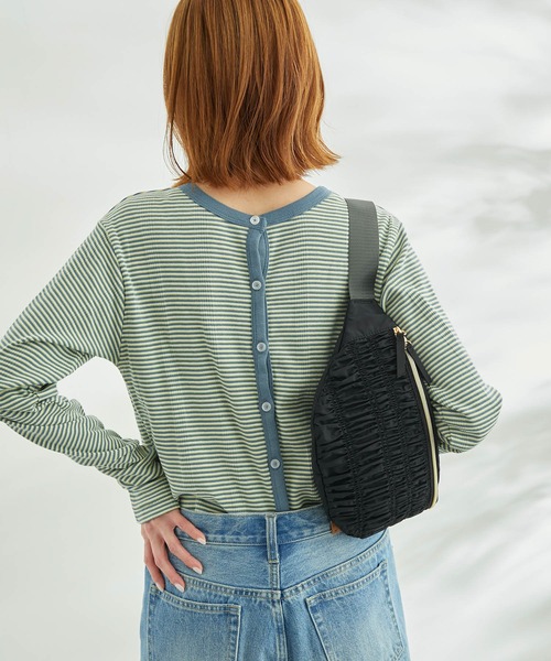 MILLER(ミラー)の「【WEB限定】【Miller/ミラー別注】2WAY/カーディガン(カーディガン/ボレロ・レディース・ダークブラウン/グリーン/ブルー・38)」の3枚目の写真