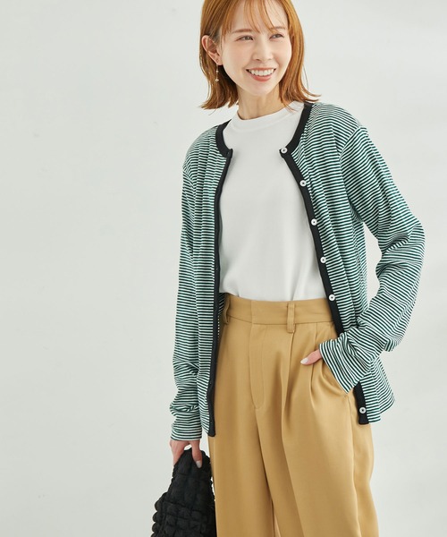 MILLER(ミラー)の「【WEB限定】【Miller/ミラー別注】2WAY/カーディガン(カーディガン/ボレロ・レディース・ダークブラウン/グリーン/ブルー・38)」の2枚目の写真
