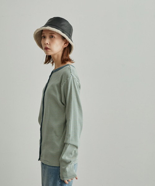 MILLER(ミラー)の「【WEB限定】【Miller/ミラー別注】2WAY/カーディガン(カーディガン/ボレロ・レディース・ダークブラウン/グリーン/ブルー・38)」の12枚目の写真