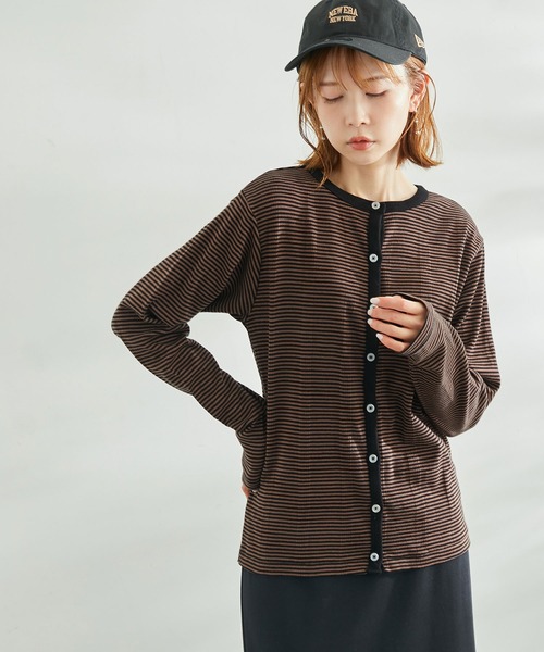 MILLER(ミラー)の「【WEB限定】【Miller/ミラー別注】2WAY/カーディガン(カーディガン/ボレロ・レディース・ダークブラウン/グリーン/ブルー・38)」の22枚目の写真