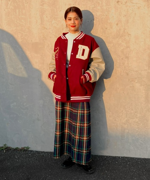 RODEO CROWNS WIDE BOWL（ロデオクラウンズワイドボウル）の「サイドプリーツチェックスカート（スカート・レディース・レッド系その他/ブルー系その他3・FREE）」の5枚目の写真