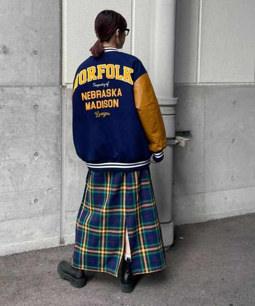 RODEO CROWNS WIDE BOWL（ロデオクラウンズワイドボウル）の「サイドプリーツチェックスカート（スカート・レディース・レッド系その他/ブルー系その他3・FREE）」の10枚目の写真