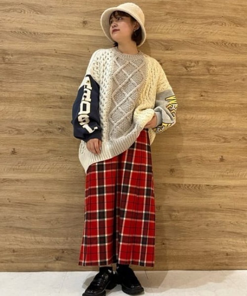 RODEO CROWNS WIDE BOWL（ロデオクラウンズワイドボウル）の「サイドプリーツチェックスカート（スカート・レディース・レッド系その他/ブルー系その他3・FREE）」の20枚目の写真