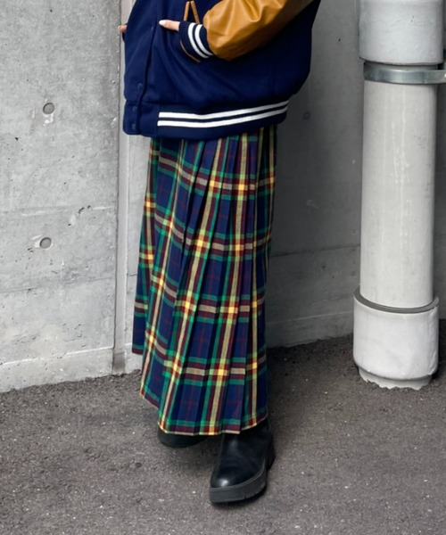 RODEO CROWNS WIDE BOWL（ロデオクラウンズワイドボウル）の「サイドプリーツチェックスカート（スカート・レディース・レッド系その他/ブルー系その他3・FREE）」の8枚目の写真