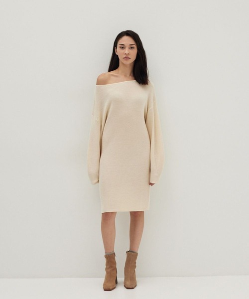 Love,Bonito（ラブボニート）の「ライリン マルチウェイニット ミディドレス（ワンピース・レディース・ブラウン/イエロー・X-SMALL/SMALL/MEDIUM/LARGE）」の4枚目の写真