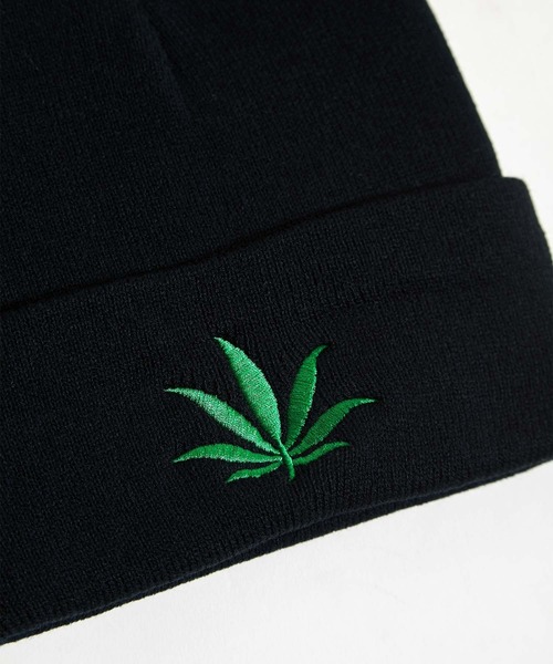 babyShoop(ベイビーシュープ)の「マリファナロゴニットCAP(ニットキャップ/ビーニー・レディース・ブラック/グレー/ホワイト・FREE)」の13枚目の写真