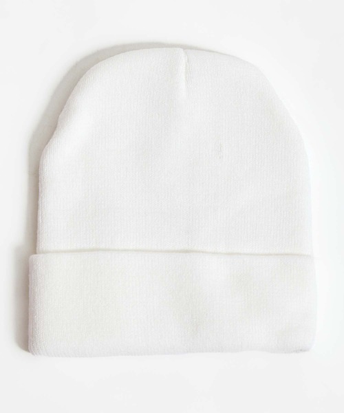 babyShoop(ベイビーシュープ)の「マリファナロゴニットCAP(ニットキャップ/ビーニー・レディース・ブラック/グレー/ホワイト・FREE)」の4枚目の写真