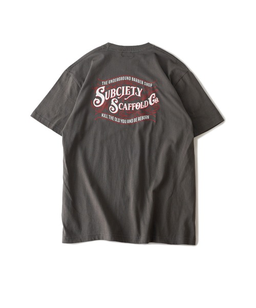 Subciety（サブサエティ）の「SCAFFOLD TEE（Tシャツ/カットソー・メンズ・ホワイト/ブラック/カーキ/スミクロ/ブラック×ピンク/ブルー・SMALL/MEDIUM/LARGE/X-LARGE/XX-LARGE）」の17枚目の写真