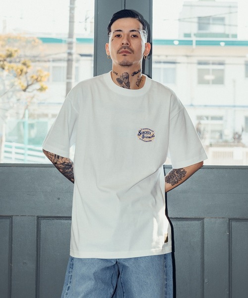 Subciety（サブサエティ）の「SCAFFOLD TEE（Tシャツ/カットソー・メンズ・ホワイト/ブラック/カーキ/スミクロ/ブラック×ピンク/ブルー・SMALL/MEDIUM/LARGE/X-LARGE/XX-LARGE）」の13枚目の写真